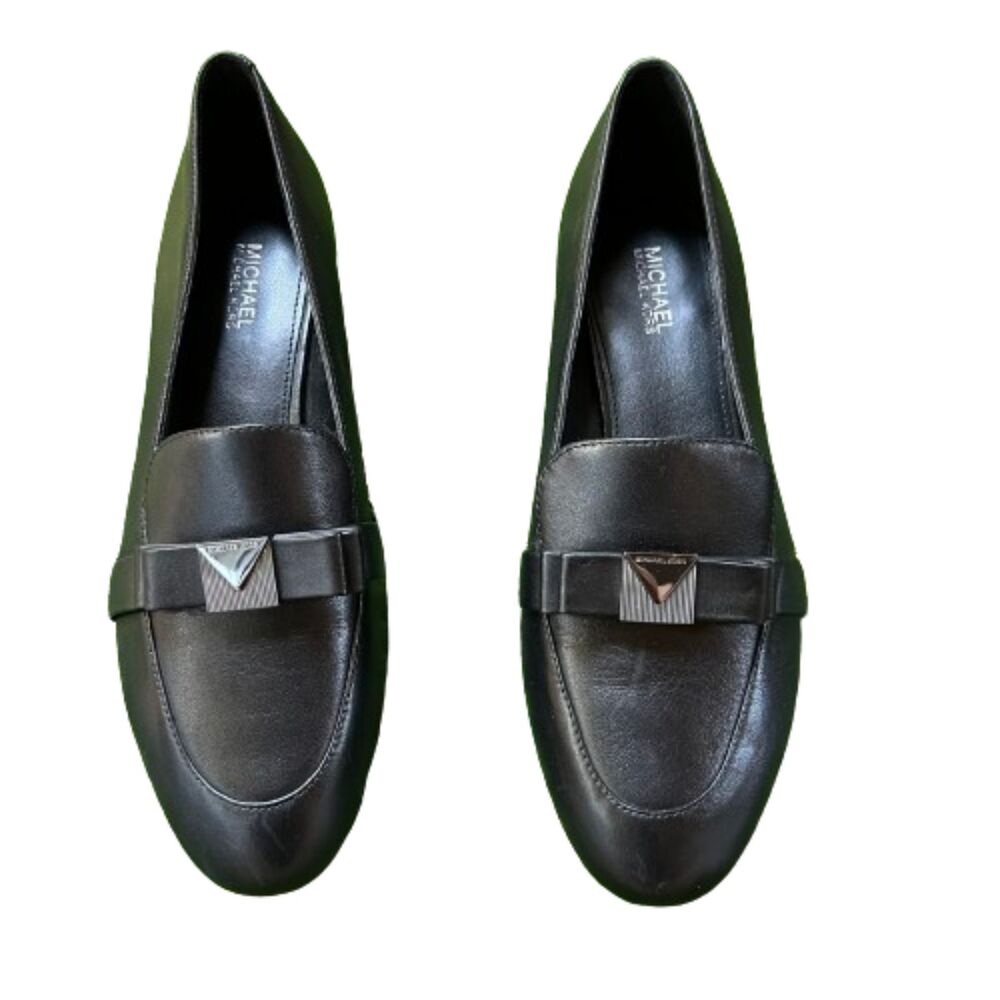 Michael Kors Women's  Black Leather Loafers Size 6.5M - Picture 2 of 8